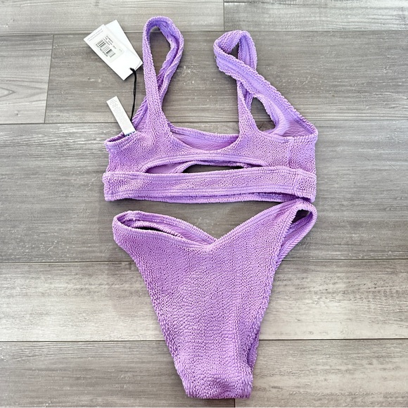 Bond Eye Sasha Crop Crinkle Lilac Bikini - Picture 5 of 5